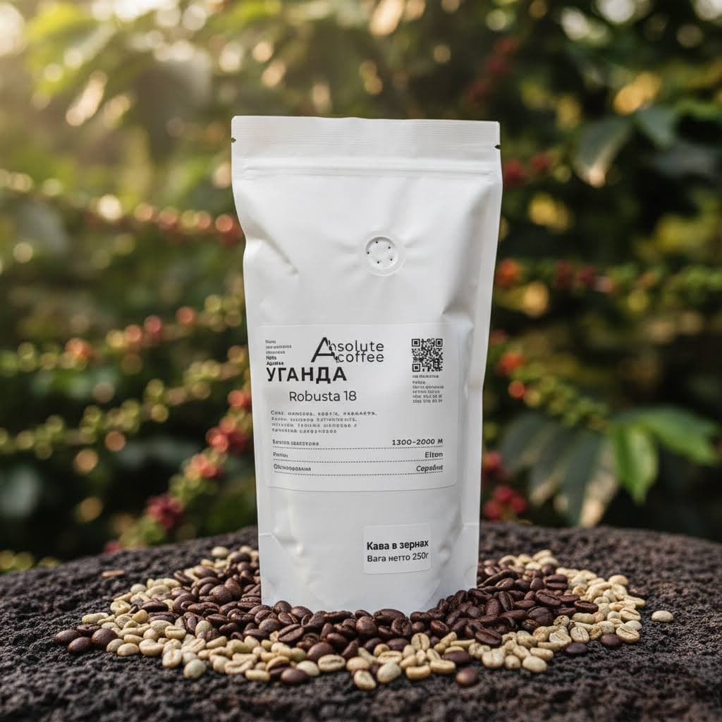 Кава в зернах Уганда Робуста (Uganda Robusta)