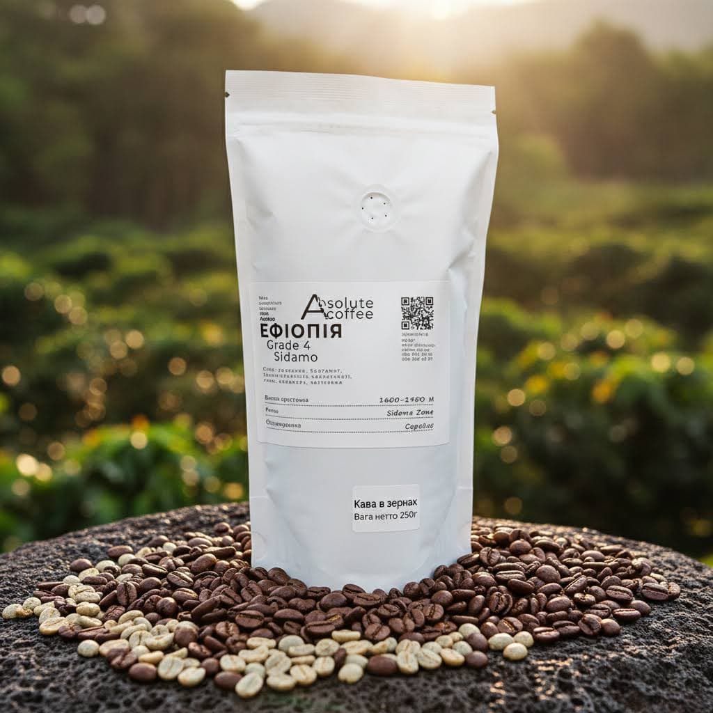 Кава в зернах Ефіопія Сідамо (Ethiopia Sidamo)